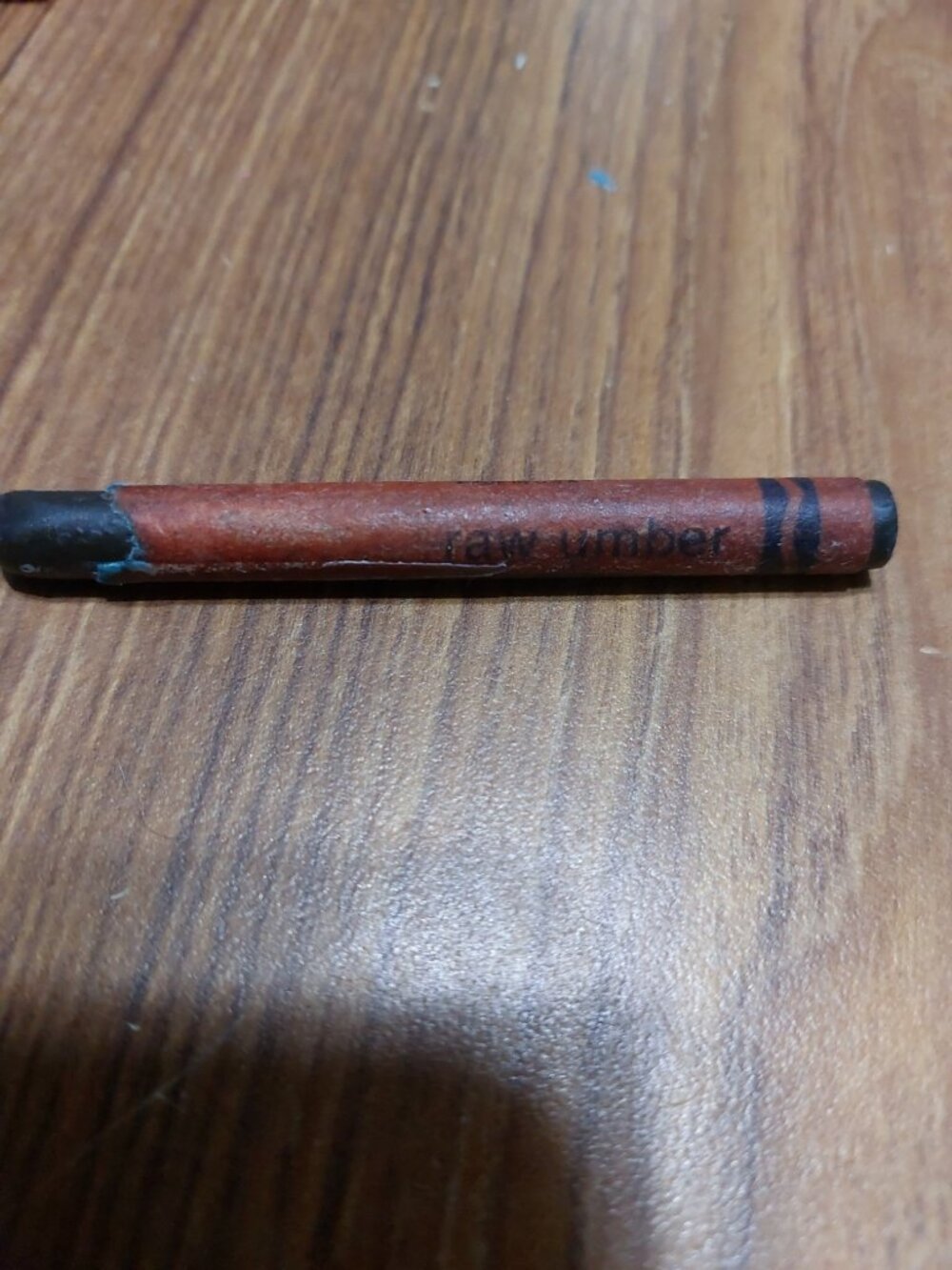 Crayola Raw Umber Crayon Rare Retired Color Binney Smith Used